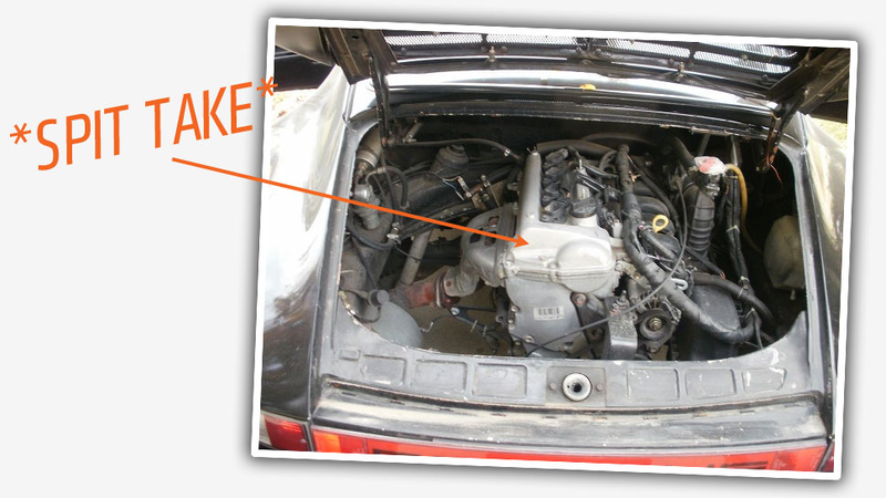 Illustration for article titled This 911 With A Toyota Echo Engine Is So Punk And Perverse I Love It